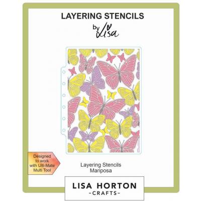 Lisa Horton Crafts Layering Stencils - Mariposa